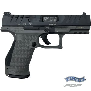 Pistole samonabíjecí WALTHER PDP Compact 4", ráže: 9 mm Luger, Tungsten Grey